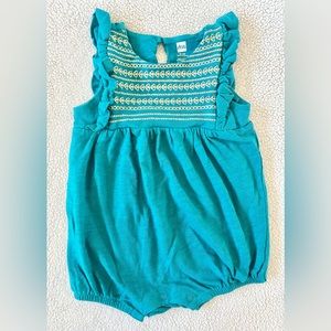 Tea Collection Embroidered Romper, Size 18-24M